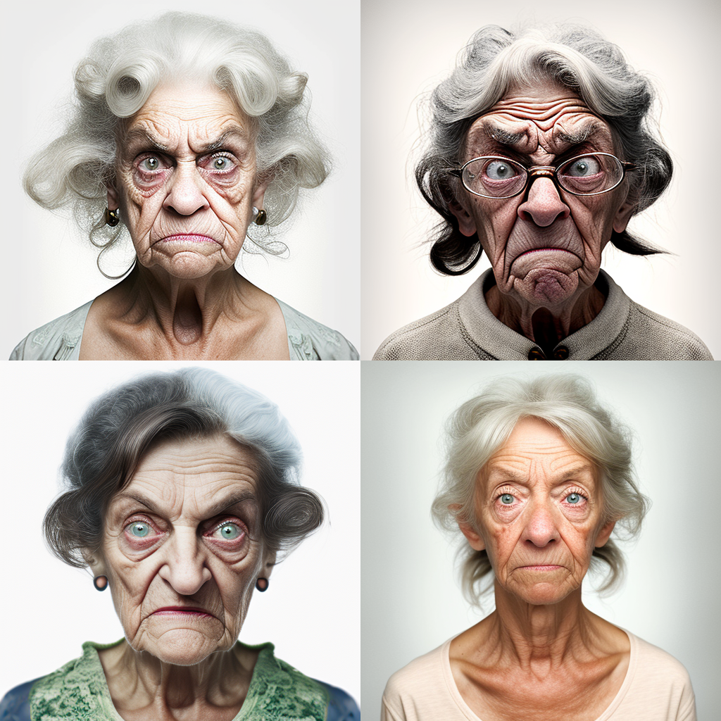 Ugly woman