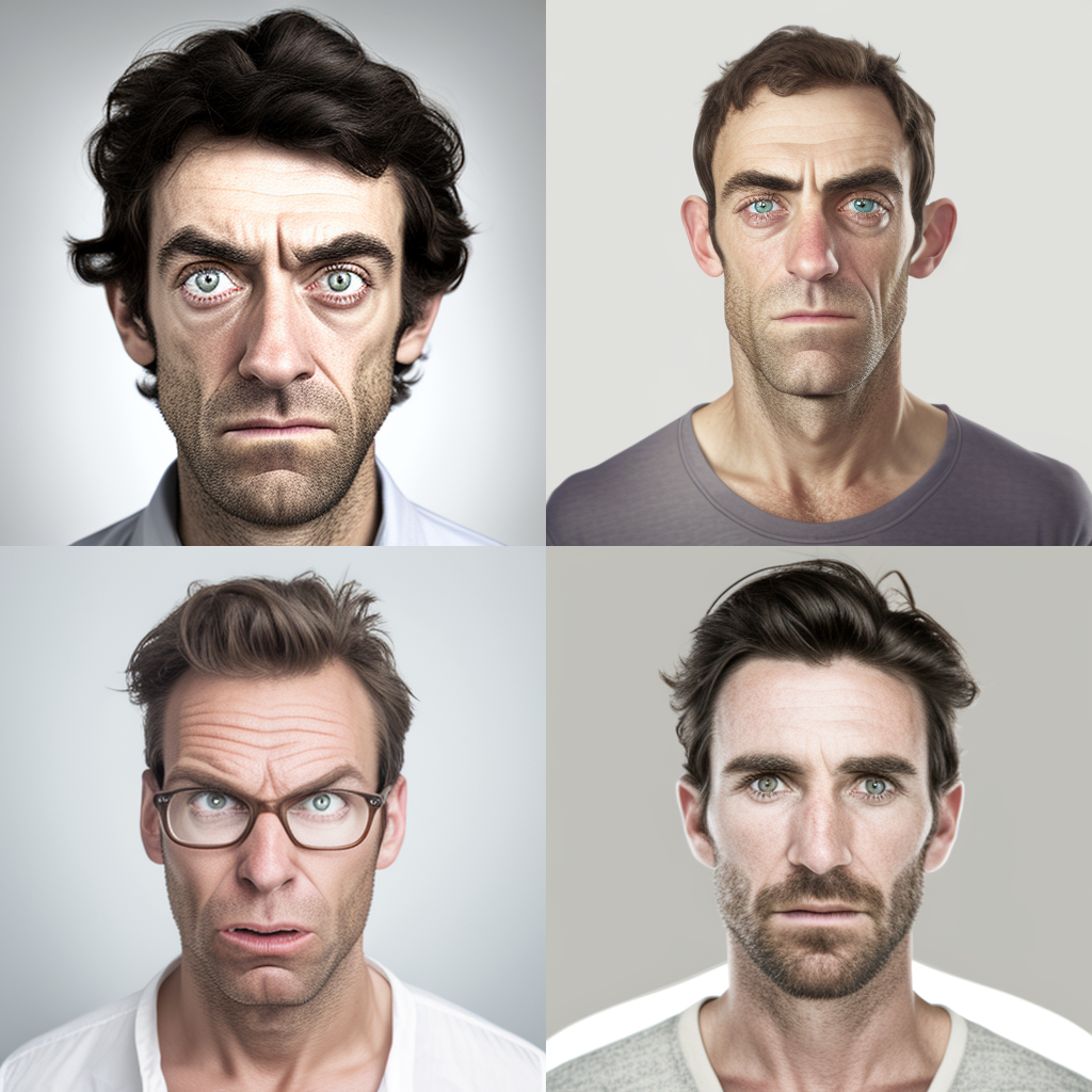 Unattractive man
